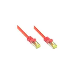 Good Connections Patchkabel m. Cat.7 Rohkabel rot 0,15m