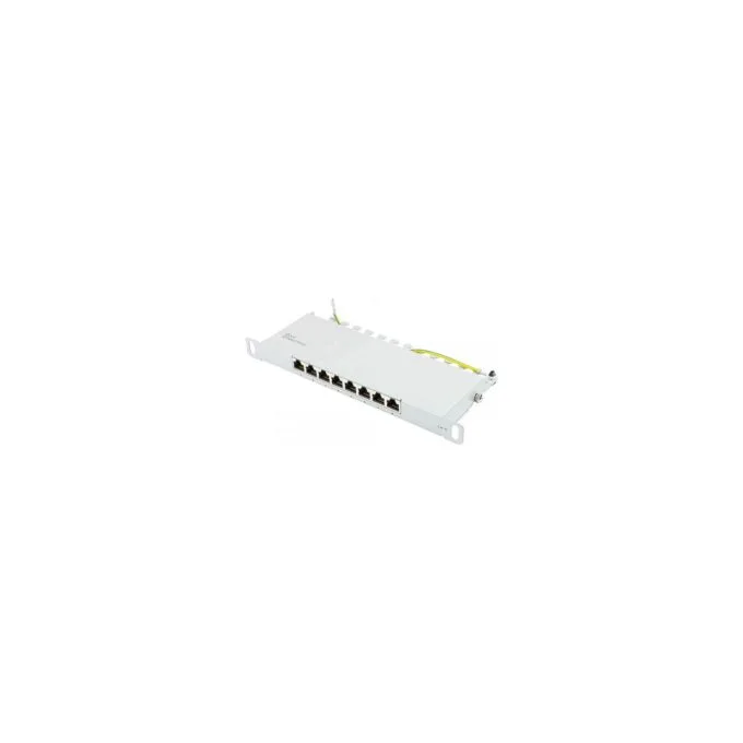 Good Connections Patchpanel 10'Cat. 6 8-P. 0,5 HE lichtgr. — image 1