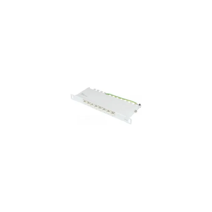 Good Connections Patchpanel 10'Cat. 6A 8-P. 0,5HE lichtgr. — image 1