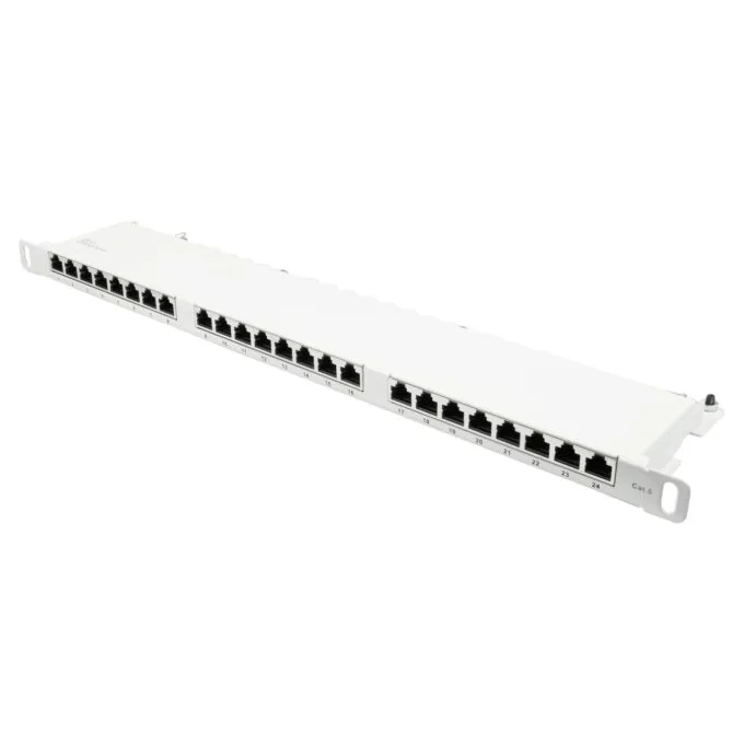 Good Connections Patchpanel 19'Cat. 6 24-P. 0,5HE reinweiß — image 1