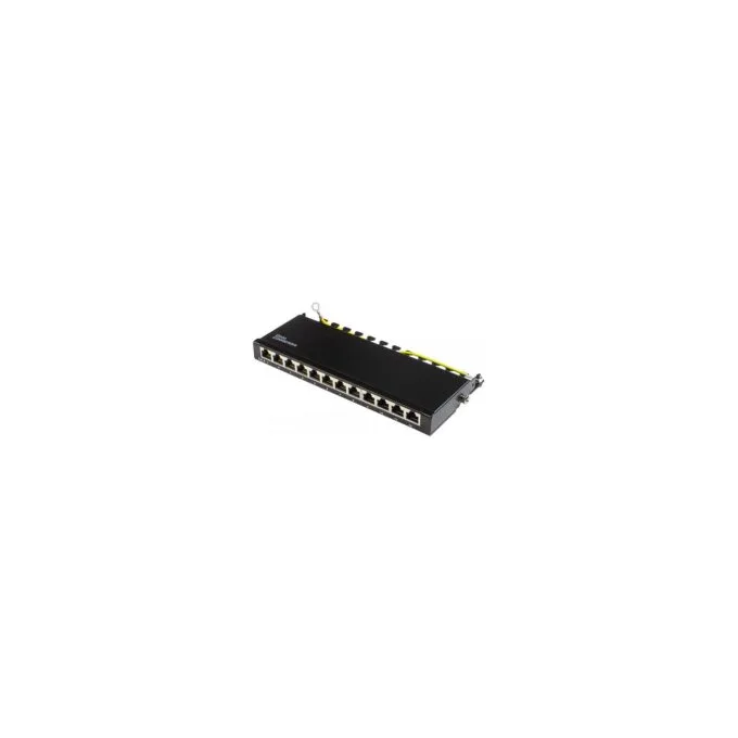 Good Connections Patchpanel Cat.6 12-Port 0,5 HE schwarz — image 1