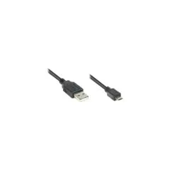 Good Connections USB2.0 Kabel A-Micro B schw. 0.3m