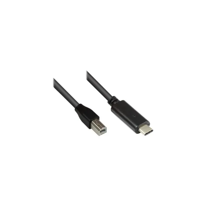 Good Connections USB2.0 Kabel C-B schw. 1,8m — image 1