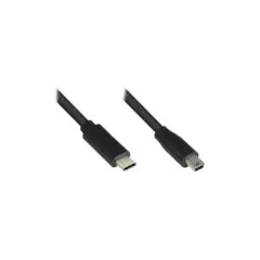 Good Connections USB2.0 Kabel C-Mini B5pol. schw. 3m