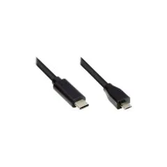 Good Connections USB2.0 Kabel Micro B-C schw. 3m