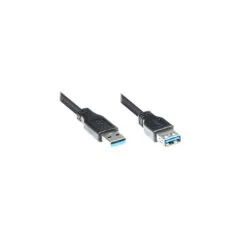 Good Connections USB3.0 Kabel A-St.-A-Bu. schwarz 1m