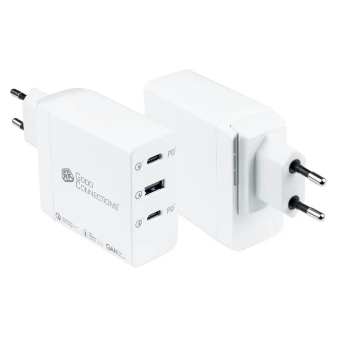 GoodConnections Charger 100W 3-Port 2xUSB-C USB-A QC4.0 Weiß — image 2