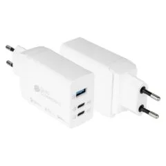 GoodConnections Charger 65W 3-Port 2xUSB-C USB-A QC3.0 Weiß