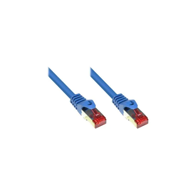 GoodConnections Patchkabel mit Rastnasenschutz. Cat. 6. S FTP. PiMF. PVC. 250MHz. blau. 25m. — image 1