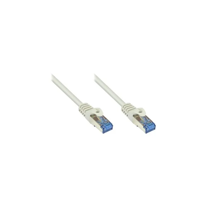 GoodConnections Patchkabel mit Rastnasenschutz. Cat. 6A. S FTP. PiMF. halogenfrei. 500MHz. grau. 20m. — image 1