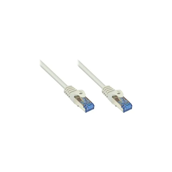 GoodConnections Patchkabel mit Rastnasenschutz. Cat. 6A. S FTP. PiMF. halogenfrei. 500MHz. grau. 3m. — image 1