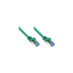 GoodConnections Patchkabel mit Rastnasenschutz. Cat. 6A. S FTP. PiMF. halogenfrei. 500MHz. grün. 2m.