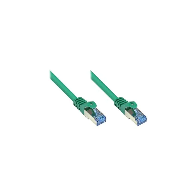 GoodConnections Patchkabel mit Rastnasenschutz. Cat. 6A. S FTP. PiMF. halogenfrei. 500MHz. grün. 2m. — image 1