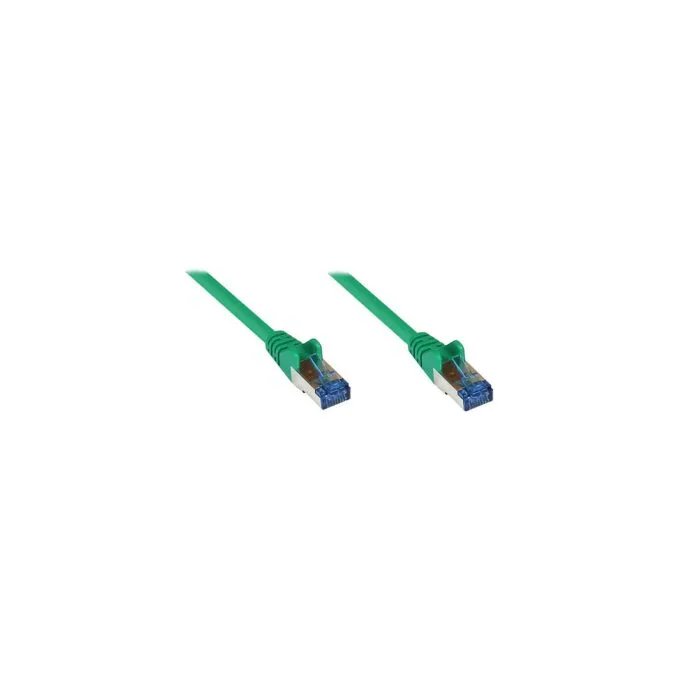 GoodConnections Patchkabel mit Rastnasenschutz. Cat. 6A. S FTP. PiMF. halogenfrei. 500MHz. grün. 5m. — image 1