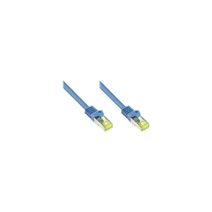 GoodConnections RJ45 Patchkabel mit Cat. 7 Rohkabel und Rastnasenschutz (). S FTP. PiMF. halogenfrei. 500MHz. OFC. bl... — image 1