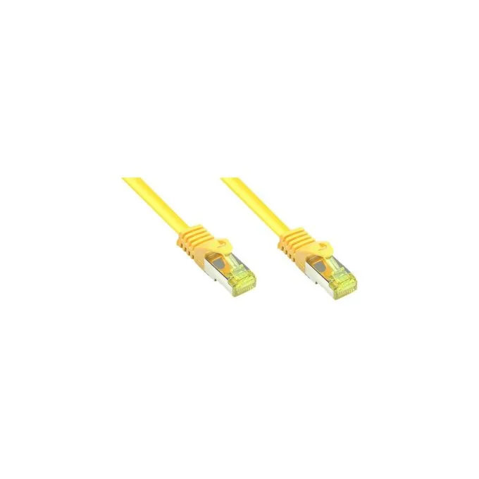 GoodConnections RJ45 Patchkabel mit Cat. 7 Rohkabel und Rastnasenschutz (). S FTP. PiMF. halogenfrei. 500MHz. OFC. ge... — image 1