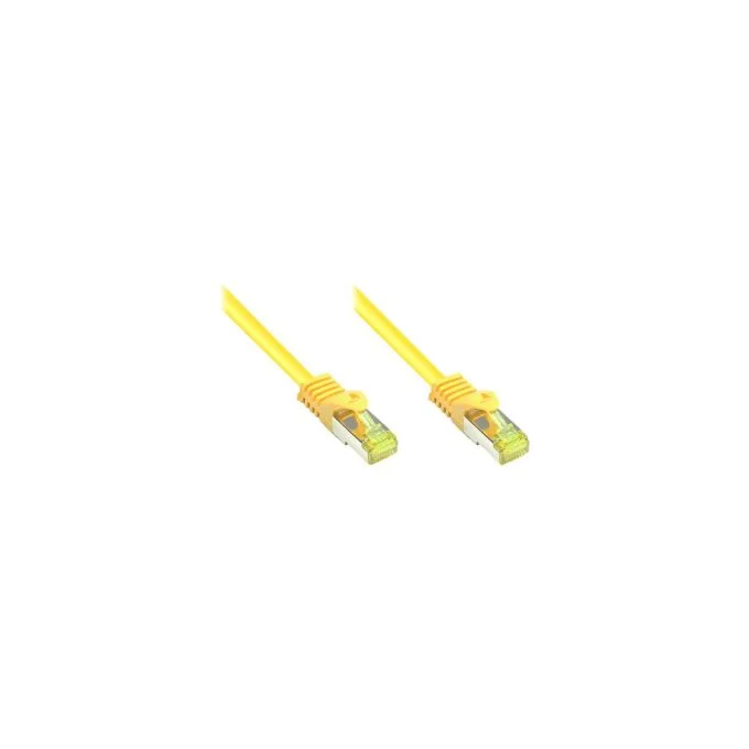 GoodConnections RJ45 Patchkabel mit Cat. 7 Rohkabel und Rastnasenschutz (). S FTP. PiMF. halogenfrei. 500MHz. OFC. ge... — image 1