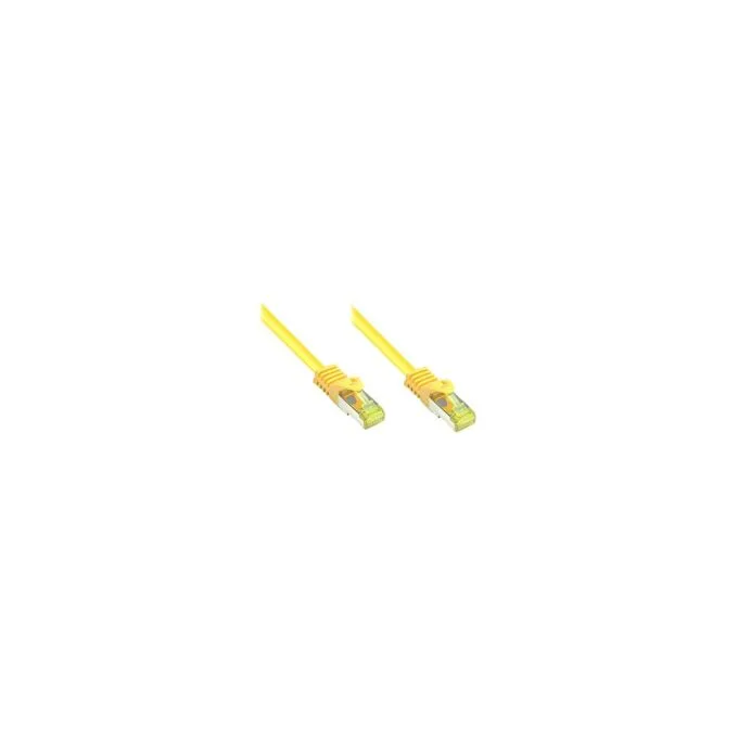 GoodConnections RJ45 Patchkabel mit Cat. 7 Rohkabel und Rastnasenschutz (). S FTP. PiMF. halogenfrei. 500MHz. OFC. ge... — image 1