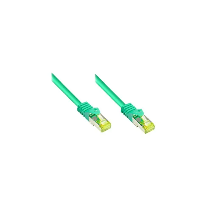 GoodConnections RJ45 Patchkabel mit Cat. 7 Rohkabel und Rastnasenschutz (). S FTP. PiMF. halogenfrei. 500MHz. OFC. gr... — image 1