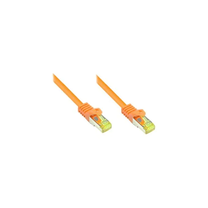 GoodConnections RJ45 Patchkabel mit Cat. 7 Rohkabel und Rastnasenschutz (). S FTP. PiMF. halogenfrei. 500MHz. OFC. or... — image 1