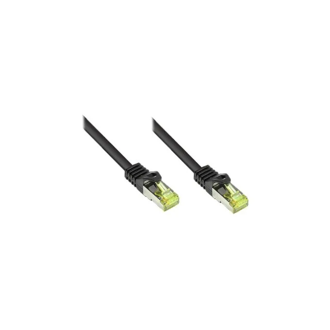 GoodConnections RJ45 Patchkabel mit Cat. 7 Rohkabel und Rastnasenschutz (). S FTP. PiMF. halogenfrei. 500MHz. OFC. sc... — image 1