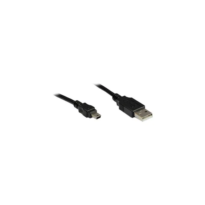 GoodConnections USB 2.0 A to Mini-B 5-pin(ST-ST) 1.8m Adapterkabel Schwarz — image 1