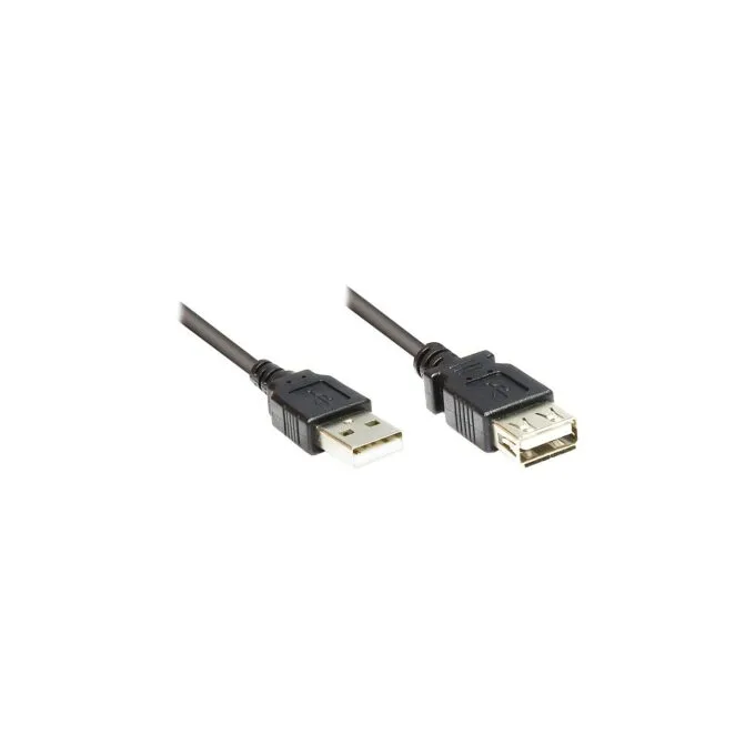 GoodConnections USB-A 2.0 (ST-BU) 1,8m Verlängerungskabel Schwarz — image 1