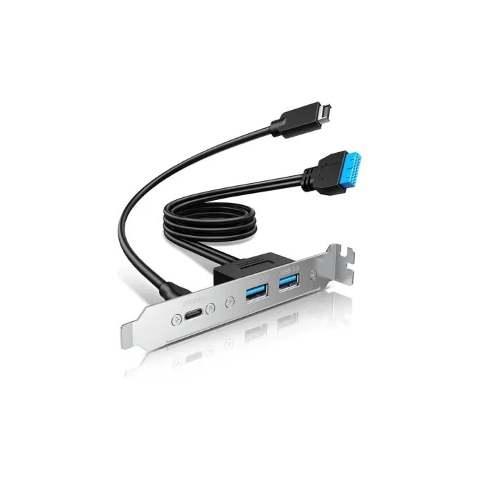 GRAUGEAR Multi PCI Blende 1x USB-C. 2x USB-A — image 1