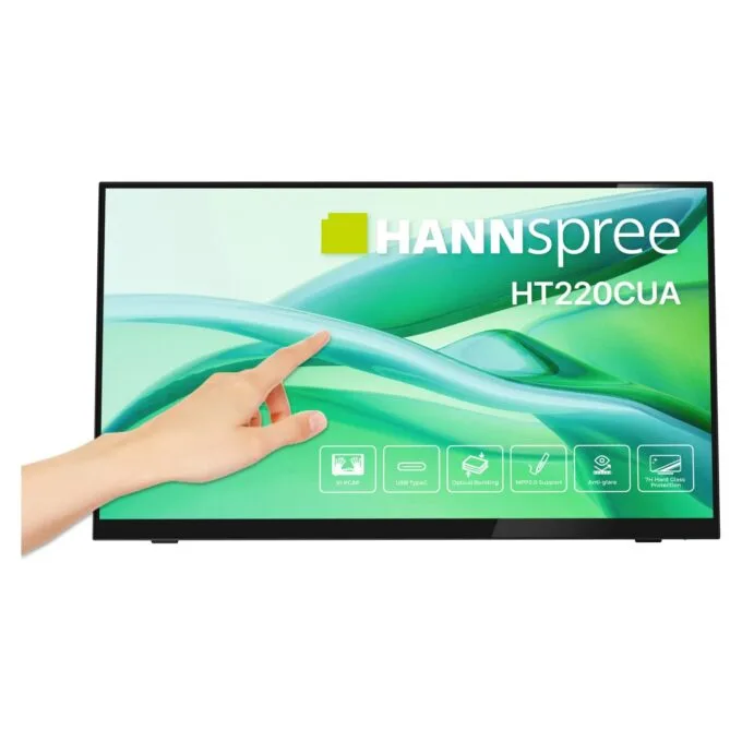 Hannspree 54.6cm (21.5') HT220CUA 16:9 M-TOUCH HDMI+DP — image 1