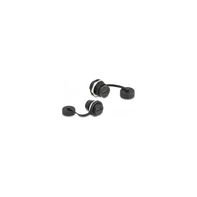 HDMI-A Einbaubuchse mit Verschlusskappe IP67 staub- und wasserdicht — image 1
