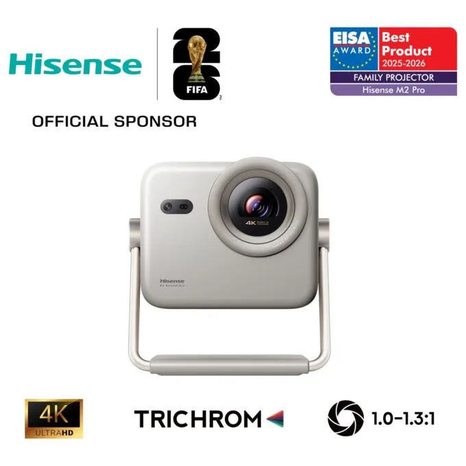 Hisense M2 PRO Trichroma Mini Laser Beamer 1.300 ANSI-Lumen — image 1
