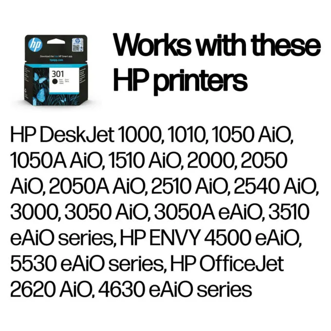HP 301 BLACK ORIGINAL INK — image 2