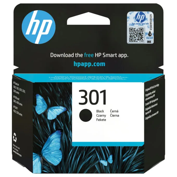 HP 301 BLACK ORIGINAL INK — image 1