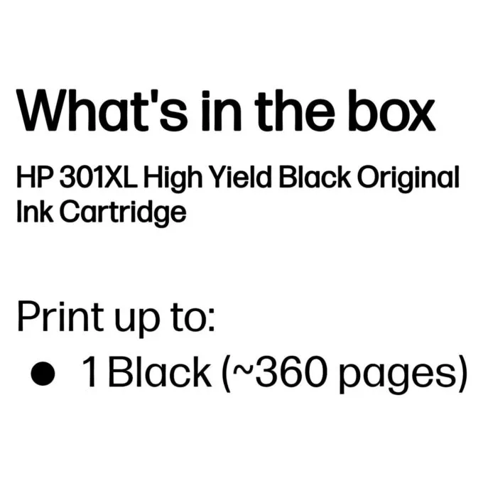 HP 301XL HIGH YIELD BLACK ORIG — image 3
