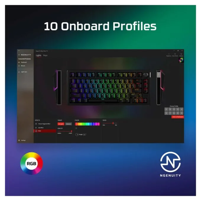 HP HyperX Alloy Rise 75 Gaming Tastatur — image 7