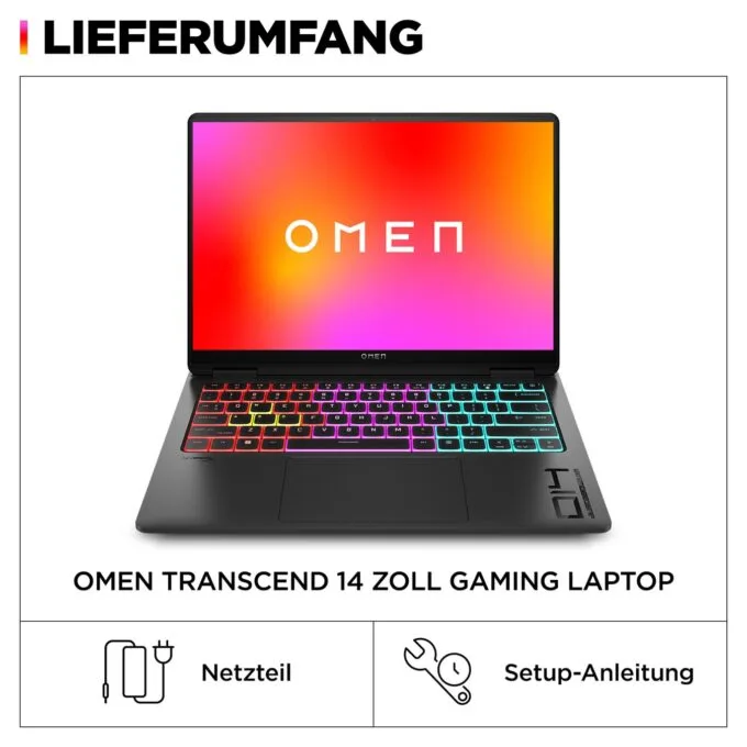 HP OMEN 14-fb0174ng CU7-155H 16GB 512GBSSD RTX4060 FreeDOS — image 6