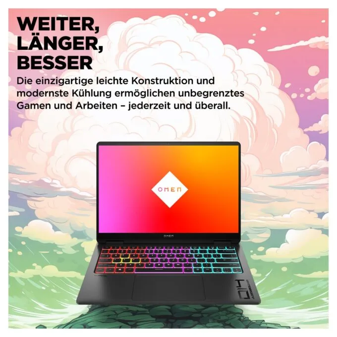 HP OMEN 14-fb0174ng CU7-155H 16GB 512GBSSD RTX4060 FreeDOS — image 8