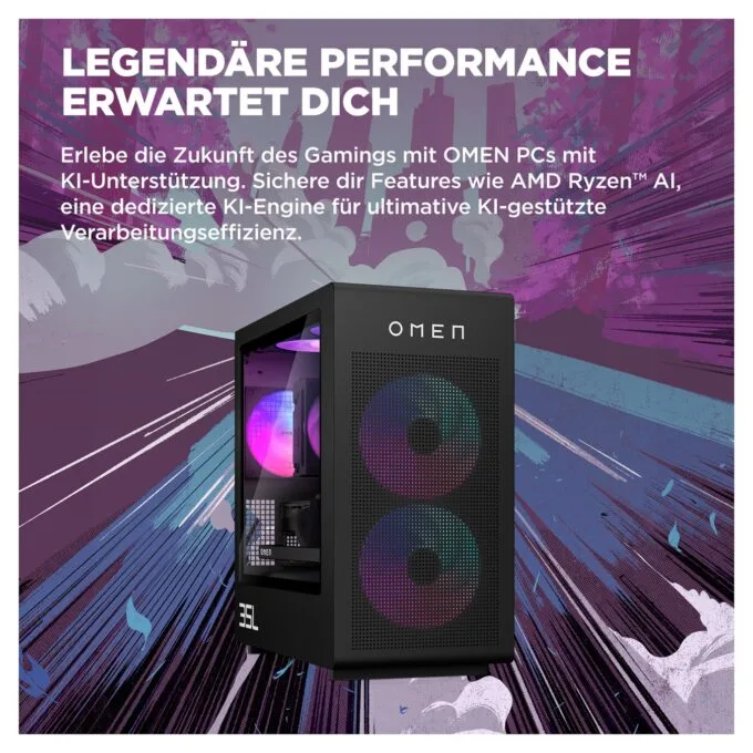 HP OMEN GT16-0083ng 35L RYZ7 8700F 32GB 3TBSSD RTX5070Ti W11 Home — image 8