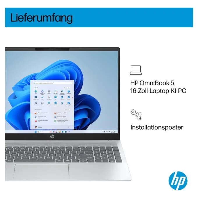 HP OmniBook 5 16-af1155ng CU5 225U 16GB 512SSD W11 Home — image 6
