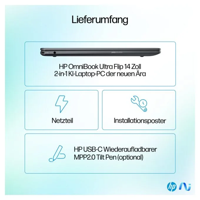 HP OmniBook Ultra Flip 14-fh0170ng CU7 256V 16GB 512SSD W11 Home Touch — image 6
