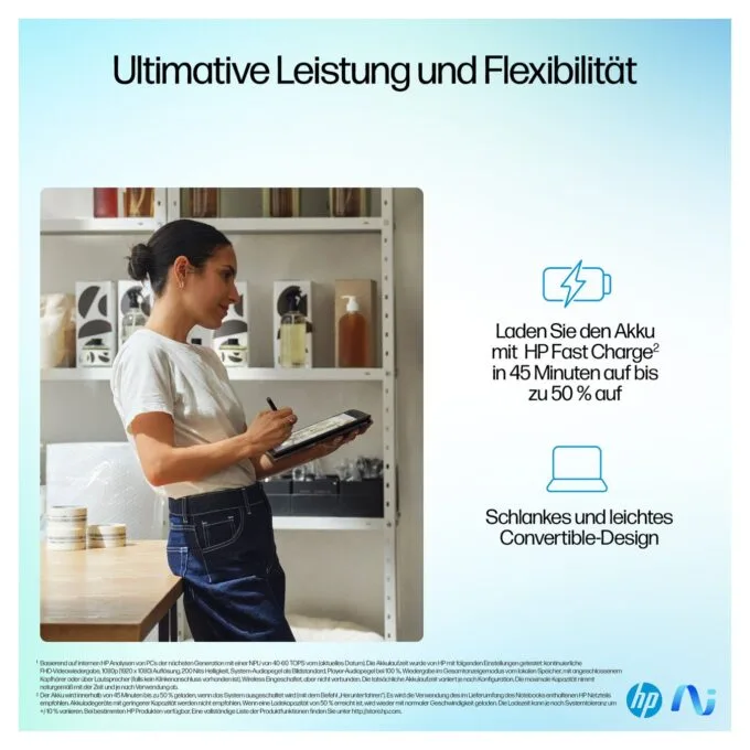 HP OmniBook Ultra Flip 14-fh0171ngCU7 256V 16GB 1TBSSD W11 Home Touch — image 8