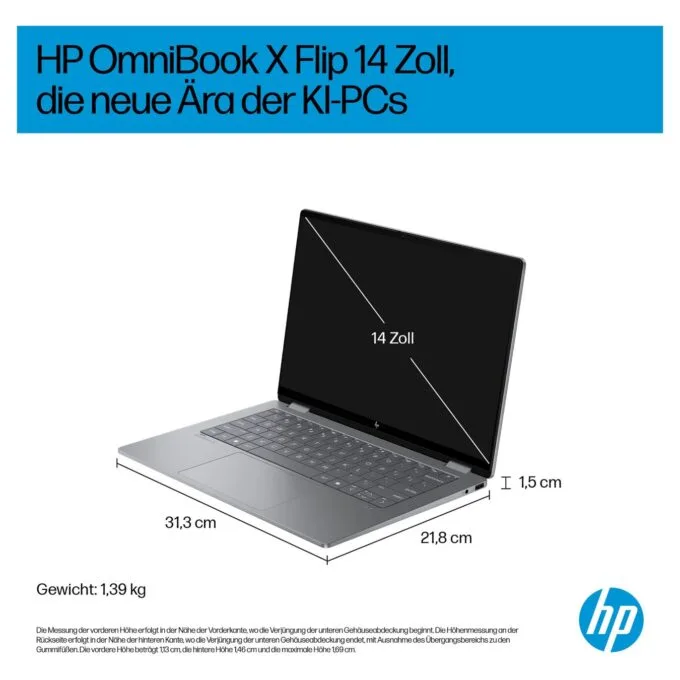 HP OmniBook X Flip 14-fk0154ng RYZ AI 5 340 16GB 512SSD W11 Home Touch — image 8