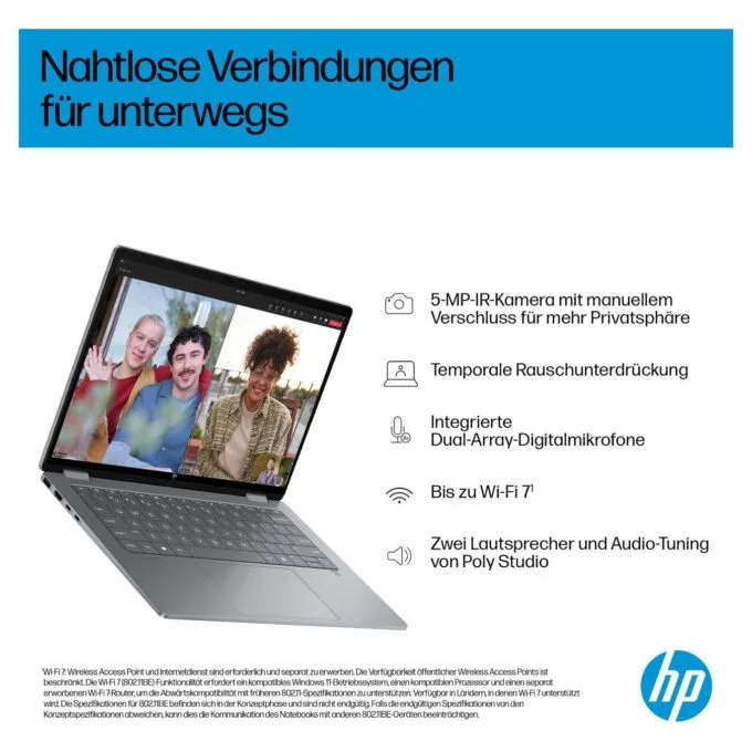 HP OmniBook X Flip 14-fm0153ng CU5 226V 16GB 512SSD W11 Home Touch — image 16