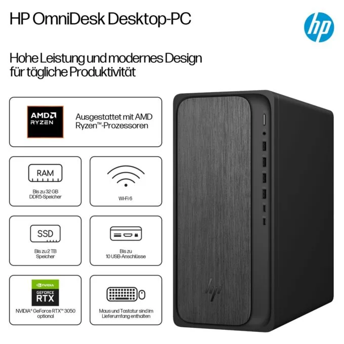 HP Omnidesk M02-0172ng RYZ7 8700G 16GB 512SSD FreeDOS — image 3
