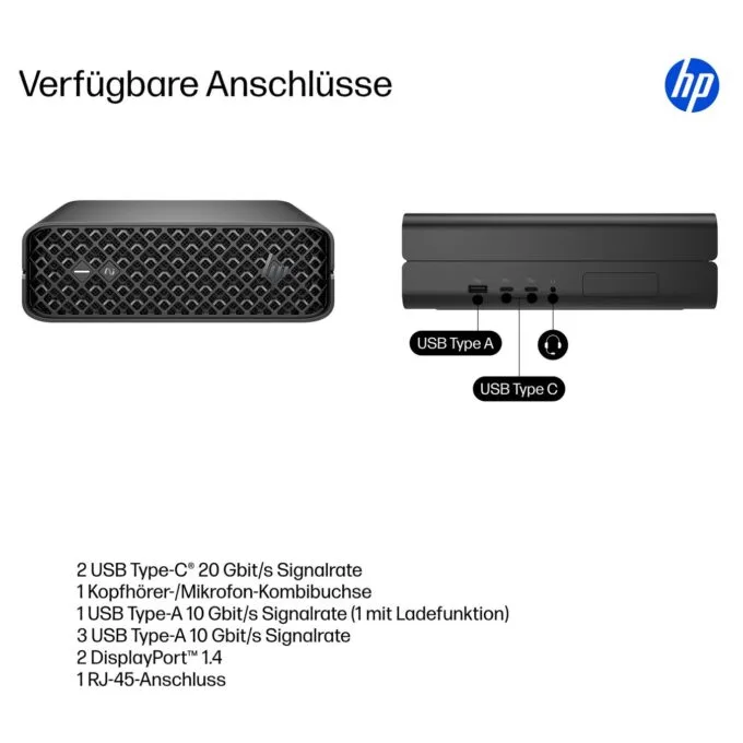 HP Z2 Mini G1i CU7 265K 64GB 1TBSSD RTX PRO 2000 W11 Pro 1J Gar — image 4