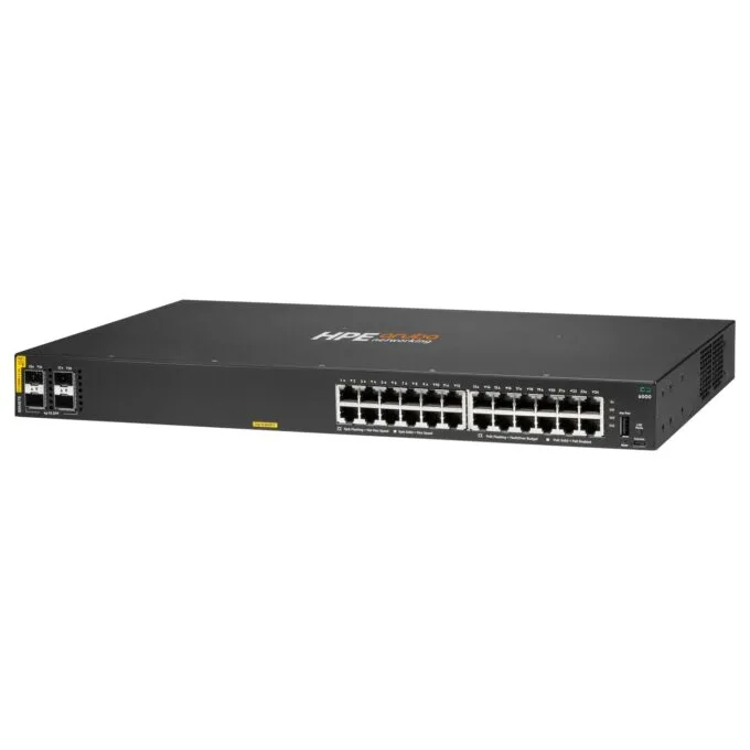 HPE Aruba Networking CX 6000 24p 10M 100M 1G Class4 PoE 4p SFP 1G 370W Switch EU — image 2