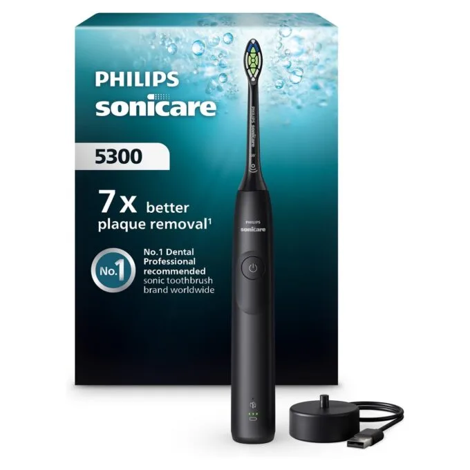 HX7101 01 Sonicare 5300 elektrische Zahnbürste schwarz — image 2
