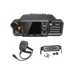 HYTERA HM785L Uv UHF Niedrige Leistung 1-25W IP54 mit Lautsprechermikrofon Halterungssatz Netzkabel