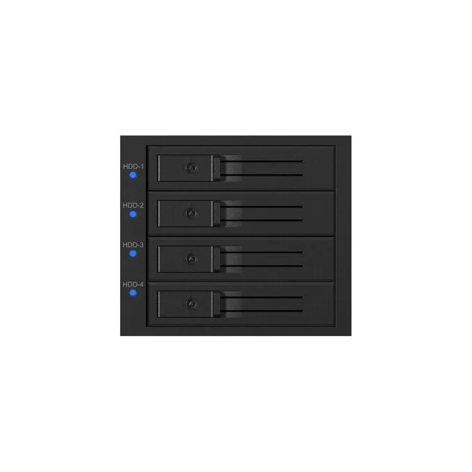 ICY BOX Backplane, 4x SAS SATA 3,5' HDD in 3x 5,25', trägerlos, EasySwap — image 3