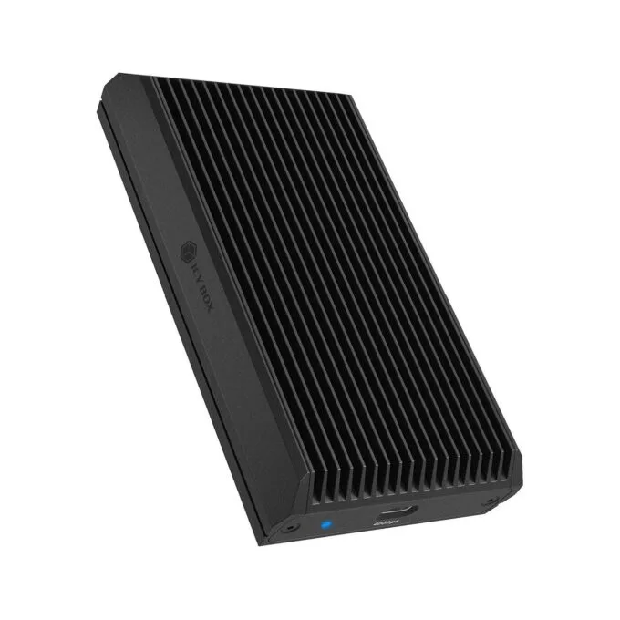 ICY BOX Gehäuse für M.2 NVMe SSD mit USB4® Gen 3x2 (40 Gbps), mit USB-C zu USB-C Kabel und Gummifixierung — image 1